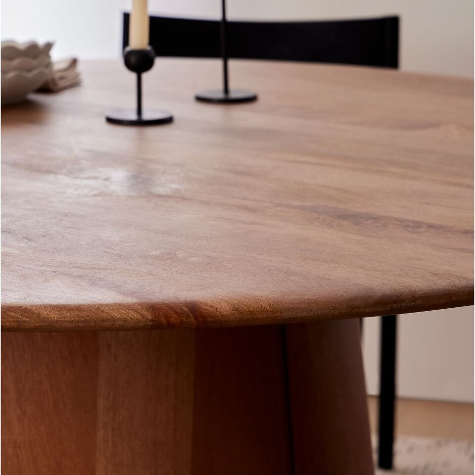 Anton Round Dining Table (112 cm) West Elm Australia